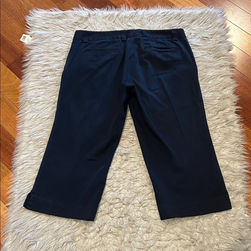 J. Crew Classic Twill Chino Favorite Fit Women’s Navy Blue Cropped Cotton‎ Pants - Picture 5 of 6